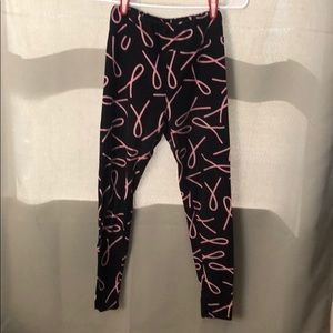 Breast cancer awareness LuLaRoe leggings